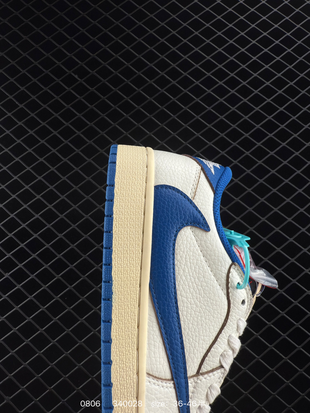 fragment design x Travis Scott x Nike Air Jordan 1 Low OG SP”Black/Green Toe“